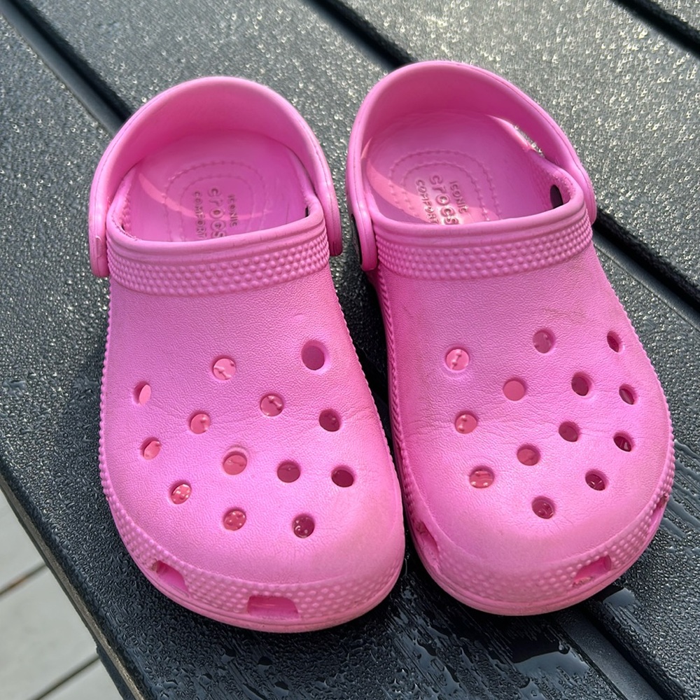 Pink crocs size 11